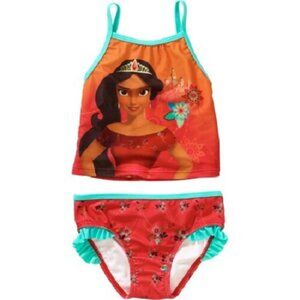 New Disney Princess Elene 2 pc Swimwear UPF 50+ Tankini suit Toddler Girls 3T